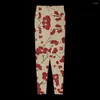 Women's Leggings Retro Flower Print Gym Yoga Pants Women High Waist Elastic Push Up Sports Tights Legging Sexy Trousers Gift