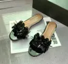 designer shoes luxury slipper women fashion sandals genuine leather lamb skin 35 to 41 black white colors fast delivery wholesale price