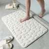 Маты для ванн 1pc поглощающий гальку коврик: коралловый флис против скольжения идеально подходит для домашнего использования