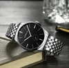 2020 CRRJU Fashion Men Watch Luxury Silver Black Rostfritt Steel Quartz Wristwatch Casual Sport Waterproof Clock Relogio Masculino5646906