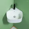 Bathroom Sink Faucets Small Apartment Wall-Mounted Wash Basin Balcony Corner