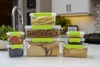 Opslagflessen premium voedselcontainers met echte afdichting deksels totaal gecombineerde capaciteit meer dan 8 liter container keuken organisator