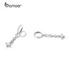 Ringar Bamoer 100% Solid 925 Sterling Silver Delicate Sparkling Cubic Zircon Drop Earrings For Women Elegant Anniversary Party Jewelry