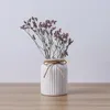 Vaser modern minimalistisk vit rep keramisk vas blomma potten arrangemang teknik vardagsrum inredning prydnad