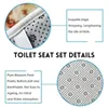 Badmattor roliga husdjur Hästmatta toalettmattor Anti-halkbadrum för golvbadkar och dusch heminredning matta