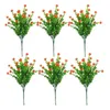 Decorative Flowers Balcony Gift Artificial Flower Table Centerpiece Red Eucalyptus DIY Home Indoor Outdoor Wedding Dining Decoration