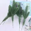 Decorative Flowers Lifelike Plastic Evergreen Plants DIY Crafts Home Decor Artificial Pine Needles Wreath Accessories Christmas Decorations