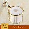 Badtillbehör set badrum diamant inlagd fixtur toalett borste hållare vakuumbeläggning hårdvara guld accesorios para bano dorados