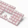 Pads 113 tasti ABS Jelly rotonda keycaps Crystal Crystal Latero stampa PC Profilo OEM OEM per il layout inglese di ciliegia MX Meccanica