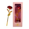 Fleurs décoratives Foil d'or Boîte cadeau d'ouverture de la fenêtre d'affichage de la Saint-Valentin Créative