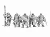 Équipage d'artillerie du modèle de modèle de résine Imperial Force Kit Miniature Gaming Soldat non peint Figures 28 mm Échelle de table jeu de table