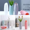 Vases 20 cm Vase en plastique simple Small Flower Pot Rangement Fleurs Salon Modern Home Decoration Ornements