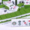 Mini jeu de société traditionnel chinois avec grand sac de rangement 24 mm Mahjong Sets Tiles pour le temps de loisirs de la famille 240401