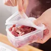 Aufbewahrung Flaschen 3pcs Versiegelte Kiste Transparent Küchenorganisator Kühlschrank Frucht Gefrierlager Sortierdichtungskästen Foodhase