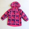 Vestes Enfants / enfants / filles Automne / veste à plaid printanier mince rembourrée W Fleece doublure taille 92 à 122