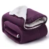 Couvertures grandes sherpa couverture en toison sherpa double épais canapé de lit chaud doux et doux jet king size hiver