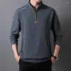 メンズパーカーメン用スウェットシャツ2024年春カジュアルソリッドカラーブラウスシャツ服のアウトウェアライトウェイトトップス