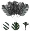 Fleurs décoratives simulation de tournesol feuilles de fête à thème hawaï décorations de fête fausse plastique hawaïen