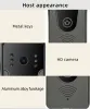 Sonnettes de portes FHD 1080p WiFi 4 Fils Vidéo Téléphone Door Intercom Système Home Intelligent Entrée Video Door Door Panneau et deux moniteurs