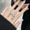 Luxurys Desingers Diamond Ring Woman Fashion Index Finger Ring Frauen Mode 925 Sterling Silber INS Trendige Zeit, Internet Promi Ring Elegant schön hübsch zu fahren