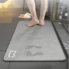 Badmattor Superabsorberande badrumsmatta som inte glider gummi vardagsrum badkar sido golvmatta snabb torkning mattan tillbehör