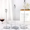 European Style Metal Candle Holders Simple Wedding Decoration Bar Party Living Room Decor Home Table Candlestick