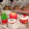 Ręczniki Ręczniki dziecięce urocze świąteczne prezenty drzewa Przyjazna skóra Świętego Mikołaja Snowman Haftowany