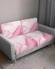 Chair Covers Marble Fluid Texture Pink Sofa Seat Cushion Cover Furniture Protector Stretch Washable Removable Elastic Slipcovers