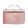 Cosmetic Bags Flannel Makeup Bag High-quality Square Large Capacity Portable Handheld Toiletry