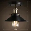 Ceiling Lights Retro Black Gold Light High Quality American Rural Home