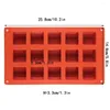 Baking Moulds 15Holes Cake Cavity Silicone Mold Cube Non Stick Dessert Pastry Magic Splice Square Brownie Molds For