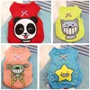 Dog Apparel Cute Spring/Summer Clothes Soft Cotton Cat T Shirt Cartoon Pet Vest Clothing For Small Dogs Puppy Pets XS-XXL