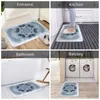 Teppiche Digitalblau Mandala Evil Eye Bath Matte Teppich Haus Fußmat Küchen Teppich Dekor