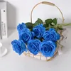 Decoratieve bloemen 1 pc's Elegant DIY Silk Roses Realistisch Creative Artificial Simple Beautiful Nep Bouquet for Cadeau