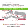Stol täcker elastisk soffa för vardagsrum 1/2/3/4 sits L-formade stretchhörnlyftcover Sektionens fåtölj soffa