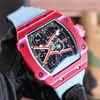 67-02 Luxury Classic Watch for Mens Watches 48x42mm Mouvement mécanique automatique Case Céramique STRAPE DE MODE CHAPE