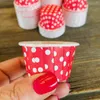 Bakvormen candy noot st Patrick's Day Mini Paper Treat Cups Green en White Dot Red