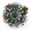 Fiori decorativi 100 pezzi in plastica Nego di pino Flake Snow Artificial Plants Decorazioni natalizie per la casa Casta regalo fai -da -te artigianato