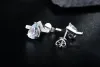 Rings Pirmiana Gemstone Jewelry 925 Sterling Silver Pear Shape Lab Grown Aquamarine Stud Earrings Fashion Women