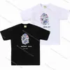 Camisas para homens camisetas de grife bapestar camisetas de gola de manga curta de manga curta impressão de algodão floral esporte de férias de verão solto Designer de camisetas masculinas tshirts