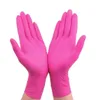 Gants de nitrile noir jetables poudre pour inspection industriel laboratoire et supermaket confortable rose 7827665