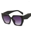 Sonnenbrille Square Street Shooting Driving Gradient Elegante Frauen Brillen UV400 Bunte Farbtöne