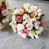 Bröllopsblommor Brudbukett tillbehör brudtärnor Vitrosa Silk Roses Artificial Bridal Bouquets Äktenskapsdekor