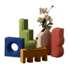 Vases Geometric Artistic Design Sense Vase Decoration Home Creative Combination Model Room Decorative