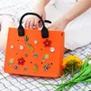 The Orange Guy Casual Water Tote Bolsas de viaje al aire libre Bolsas de playa Fashion Fashion Eva Handbag Fit Charms 240322