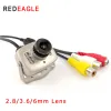 Kameror REDEAGEGLE HEM ANALOG SEKTRA KAMERA MINI BOX 600TVL CMOS BOARD 940NM IR NIGHTVISION CAMERAS 2.8/3,6/6MM LINS 208C