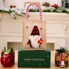 Storage Bags Burlap Christmas Tote Bag Women's Shoulder Santa Claus Customizable Handbag Kids Birthday Party Treat Goodie