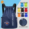 Waterproof Sports Gym Bag Drawstring Bag Beach Swimming Basketball Dance Yoga Bag Custom Personalized Pattern Print Name 240320