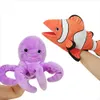 Handpop Zee Animal Puppets Beweegbare mond knuffel dier pluche haaienpop vertellen verhaal Turtle walvis kleuterschool kleuterschool 240328