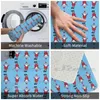 Tapijten grappig vallende kerstpatroon blauw zachte niet-slip mat tapijt tapijt kussen digitale dingo digitaldingo santaclaus claus sneeuw